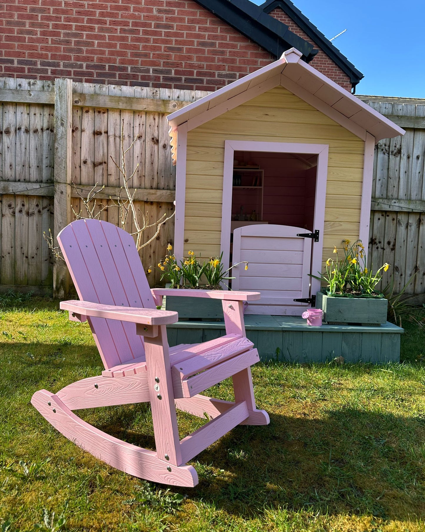 Garden Kids Rocking Chair Pink ADIRONDACK