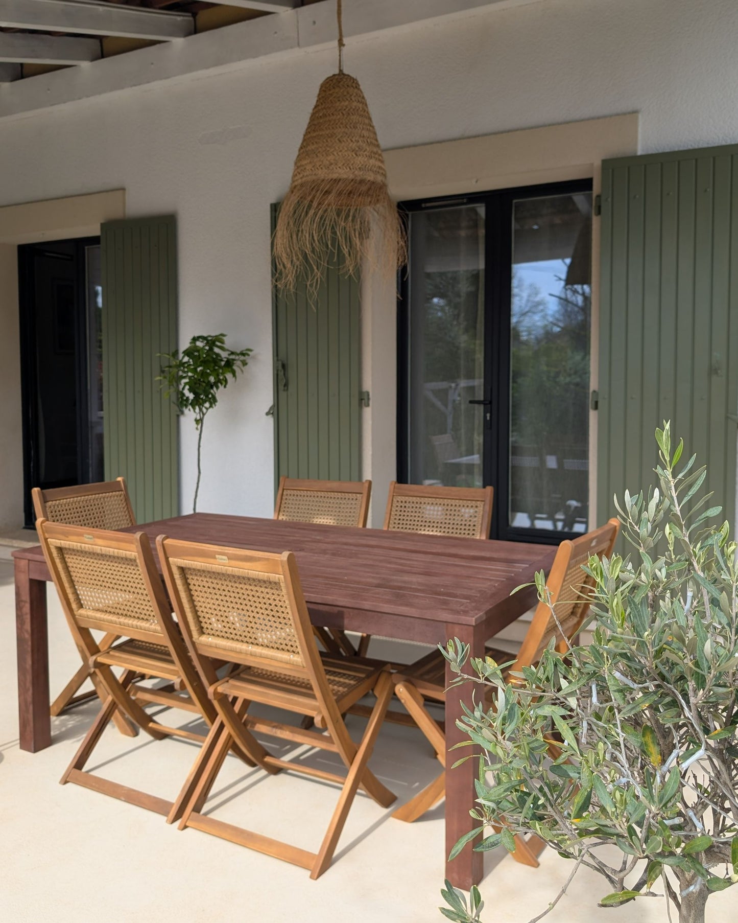Set of 2 Garden Chairs PARAGGI Certified Acacia Wood Dark Brown