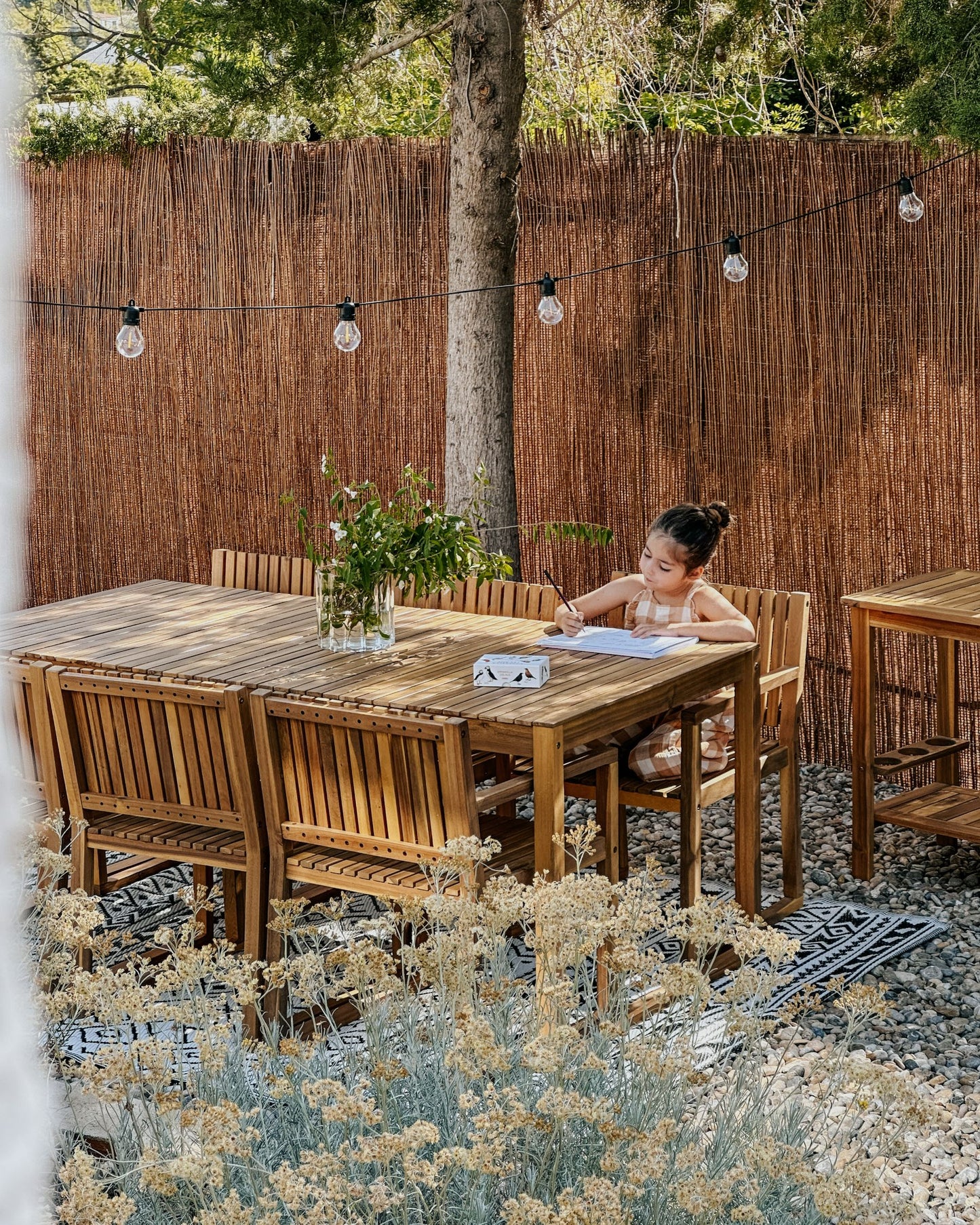 Garden Chair SASSARI Acacia Wood Grey