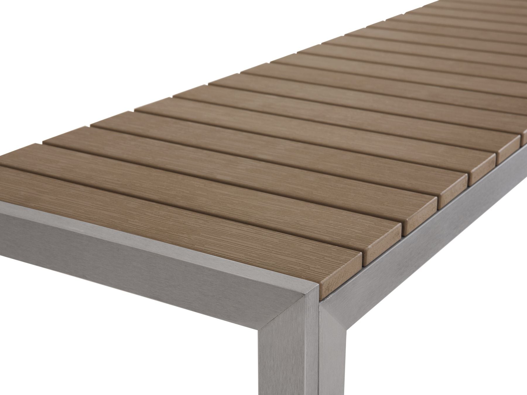 Garden Dining Set with Benches 6 Seater NARDO Brown
