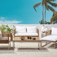Garden Lounge Set with Table 4 Seater BERMUDA Acacia Wood Brown