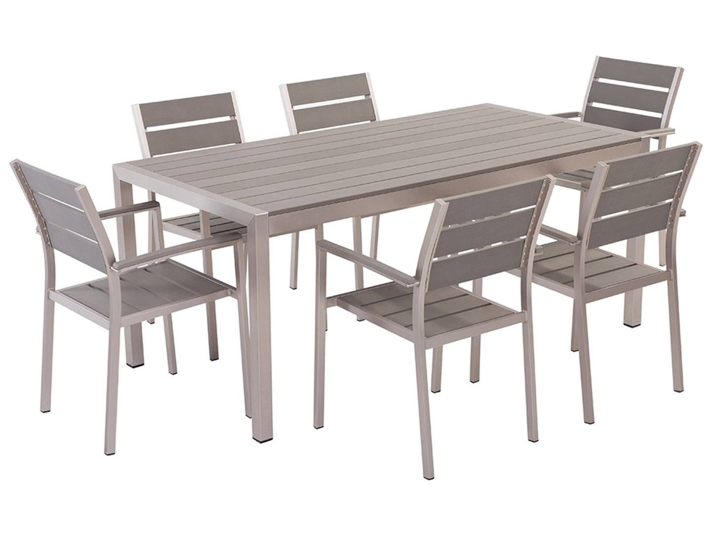 Garden Dining Set 6 Seater VERNIO Grey