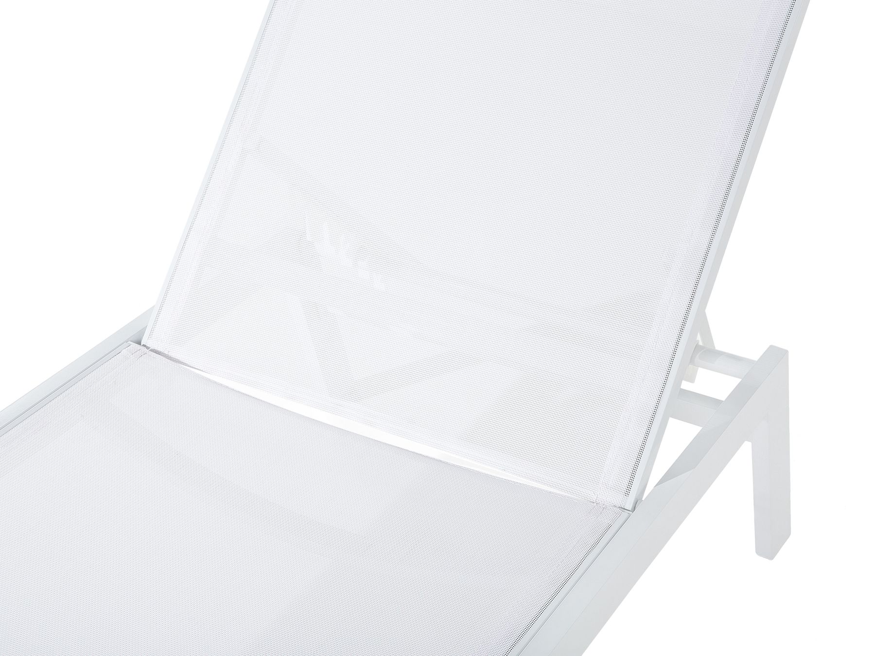 Aluminium Reclining Sun Lounger White CATANIA II