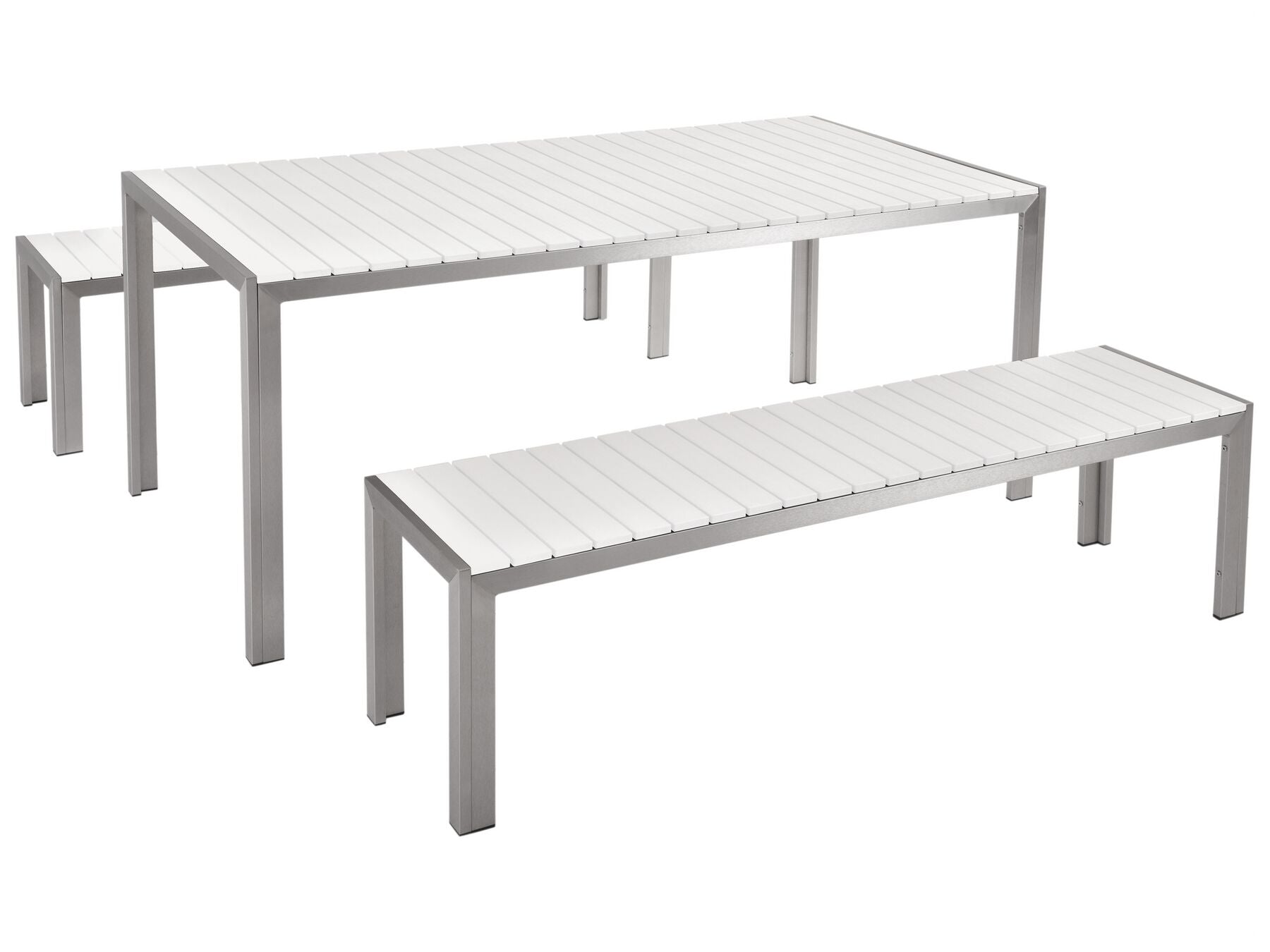 Garden Dining Set 6 Seater NARDO White