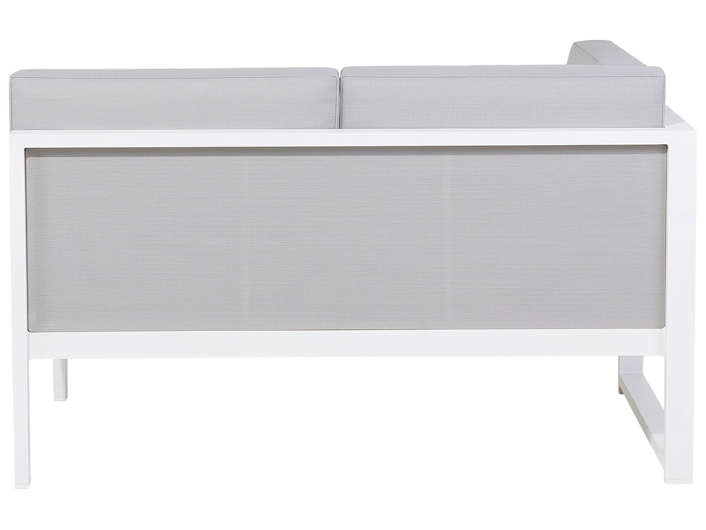 Garden Corner Sofa with Table 6 Seater CASTELLA Left Hand Metal Grey