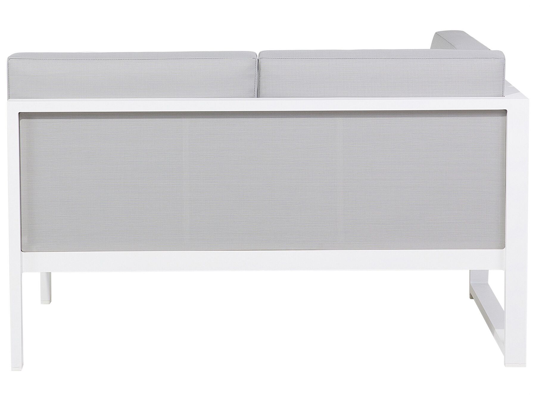 Garden Corner Sofa with Table 6 Seater CASTELLA Left Hand Metal Grey