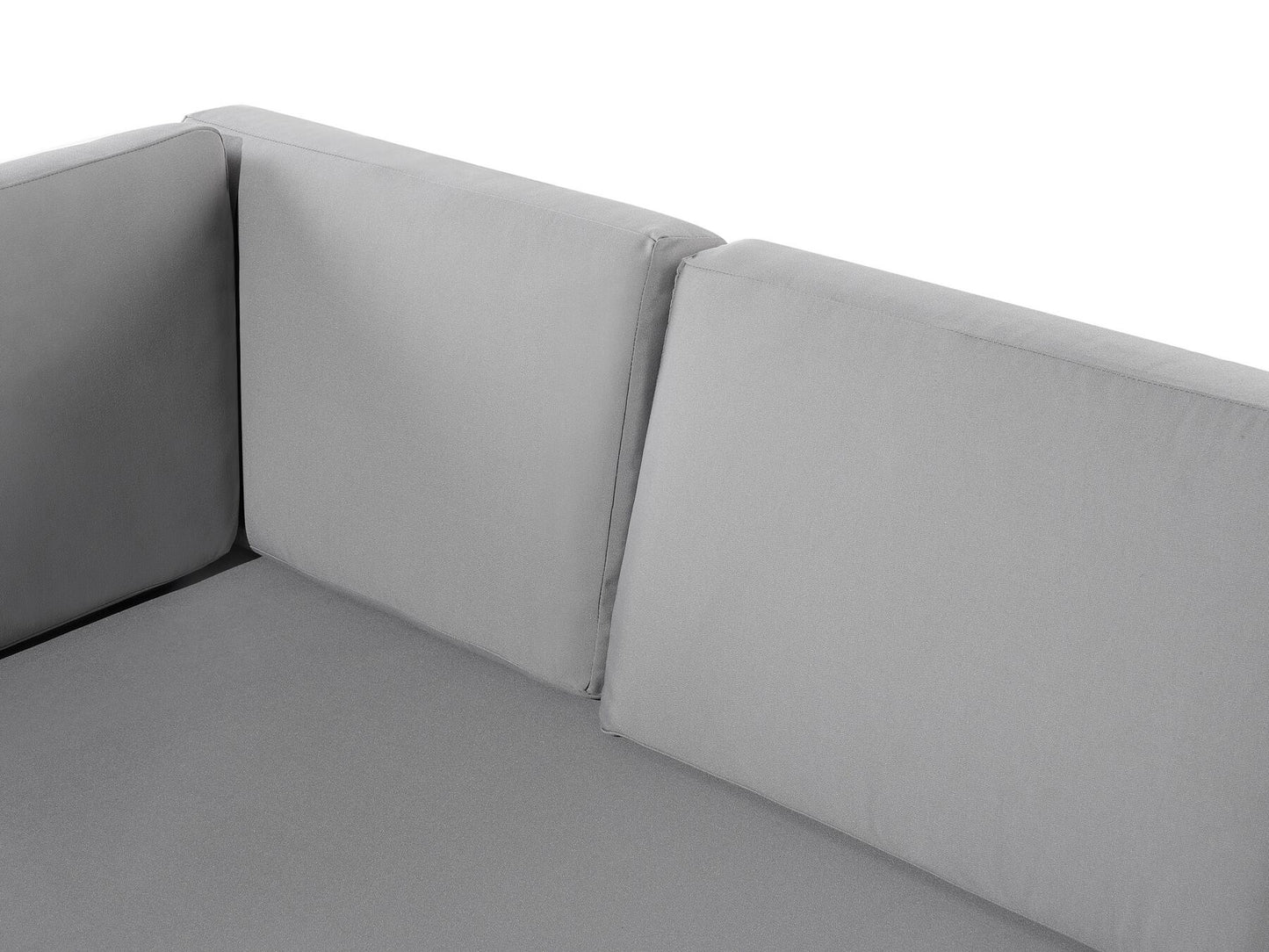 Garden Corner Sofa with Table 6 Seater CASTELLA Left Hand Metal Grey
