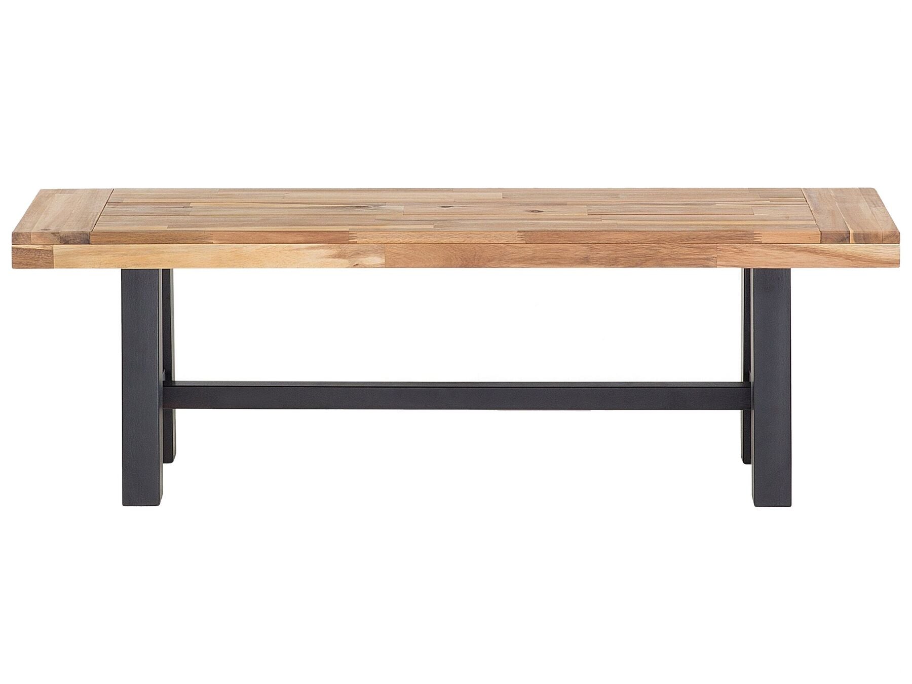 Garden Dining Set 6 Seater SCANIA Acacia Wood Black