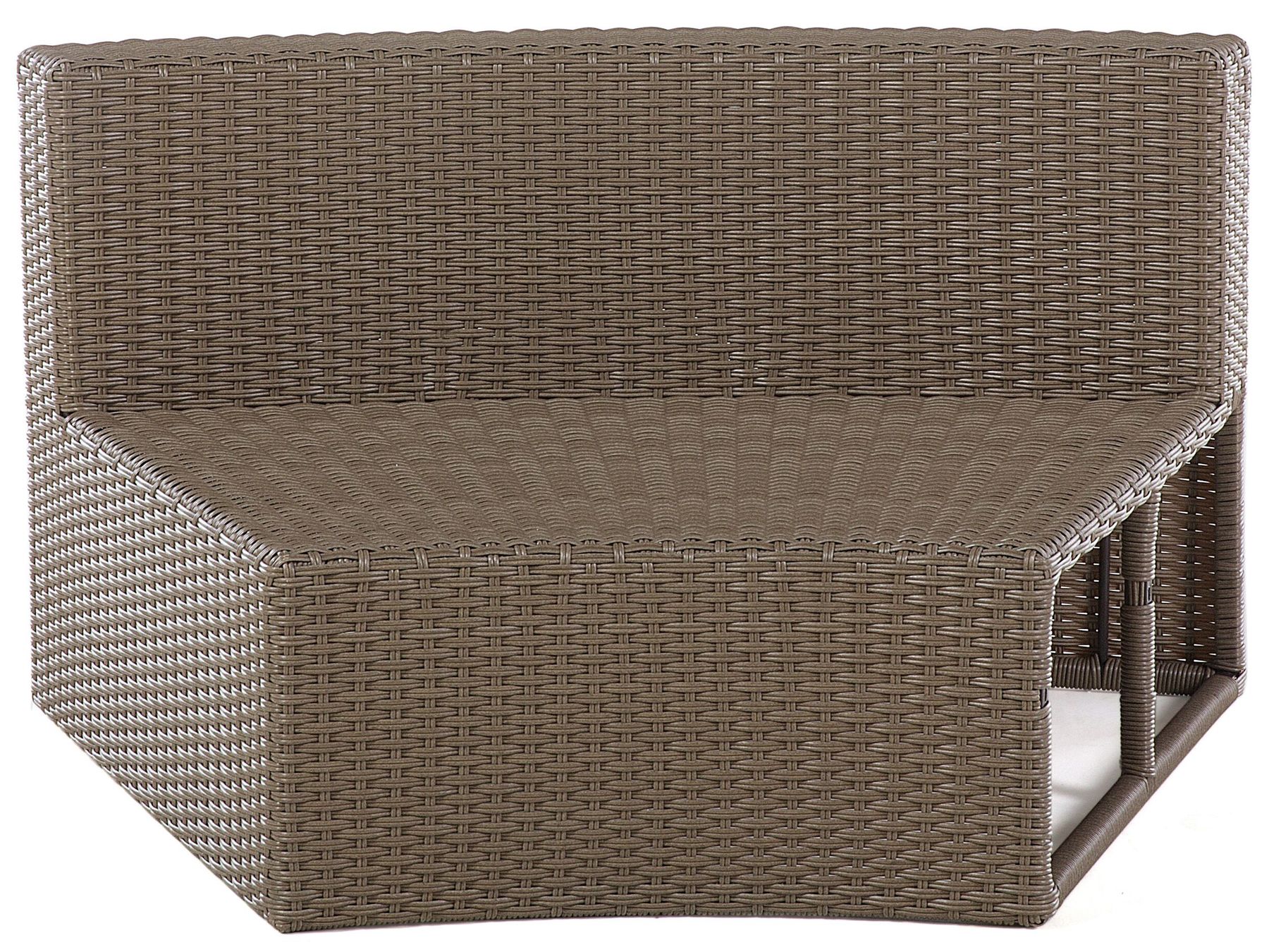 Garden Lounge Set with Table 9 Seater SEVERO PE Rattan Brown