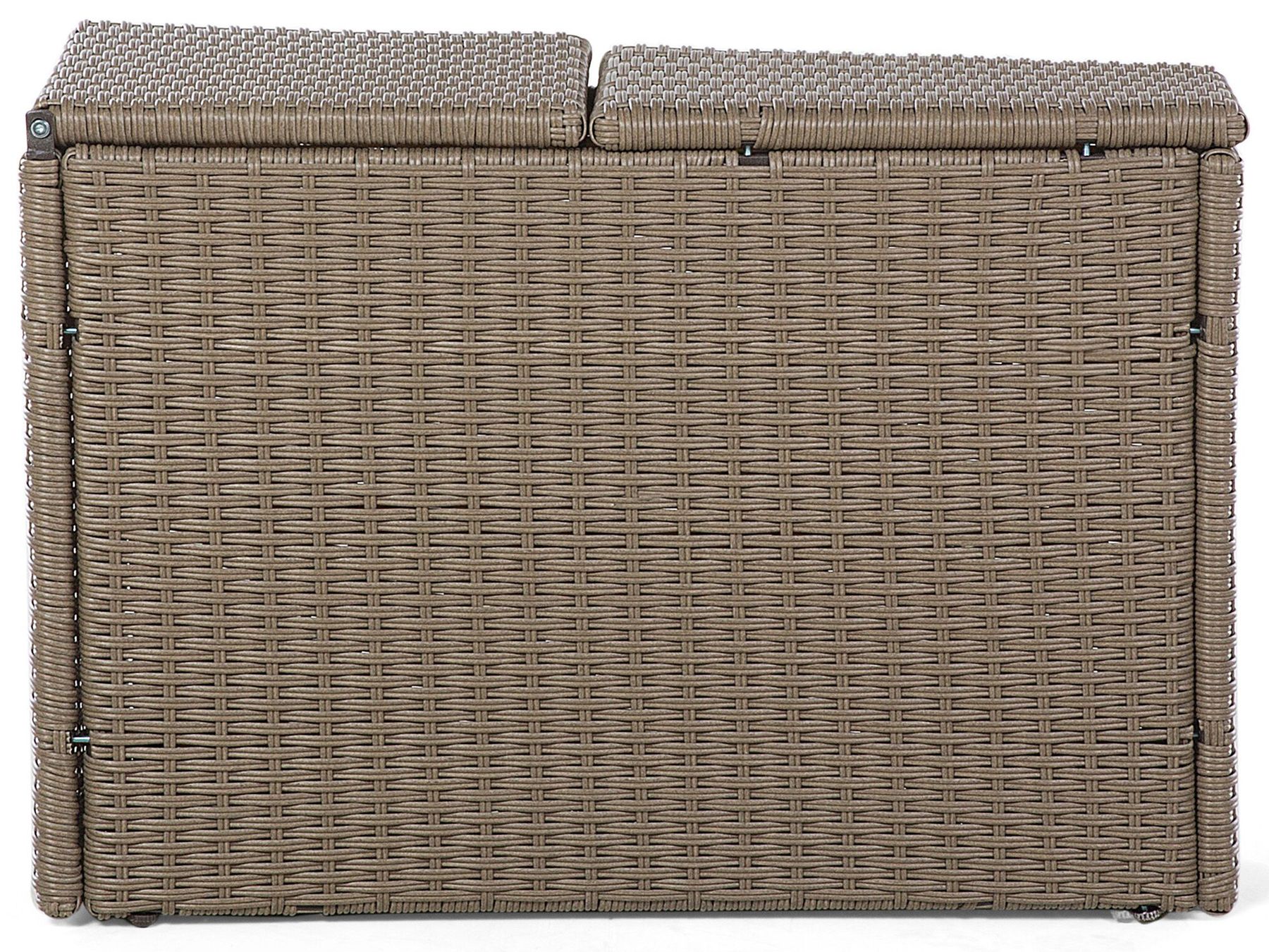 Garden Lounge Set with Table 9 Seater SEVERO PE Rattan Brown