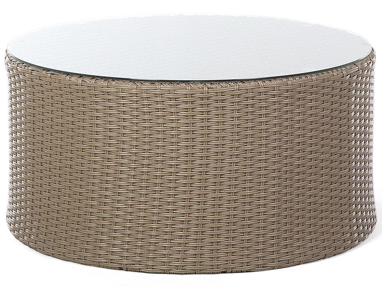 Garden Lounge Set with Table 9 Seater SEVERO PE Rattan Brown