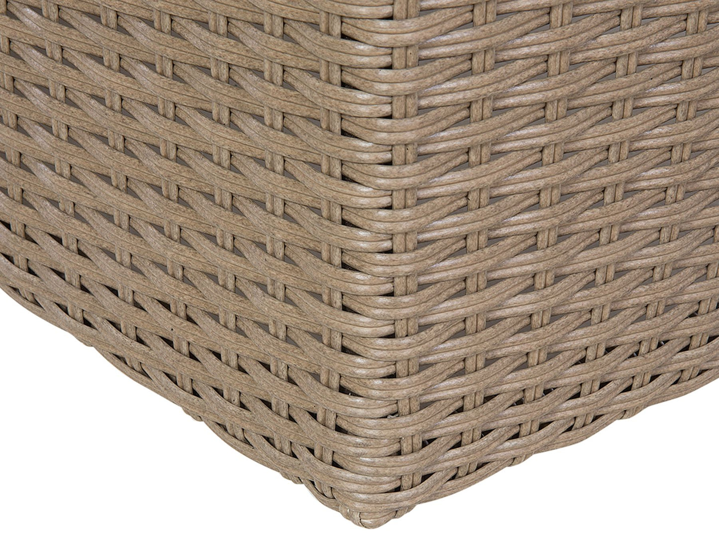 Garden Lounge Set with Table 9 Seater SEVERO PE Rattan Brown