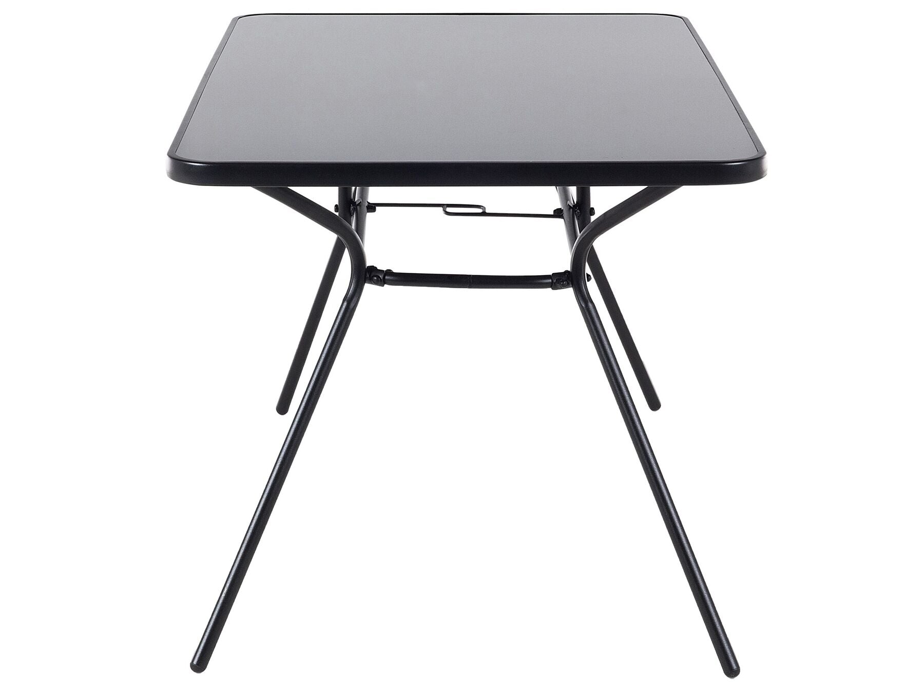 Garden Dining Set 6 Seater LIVO Metal Black