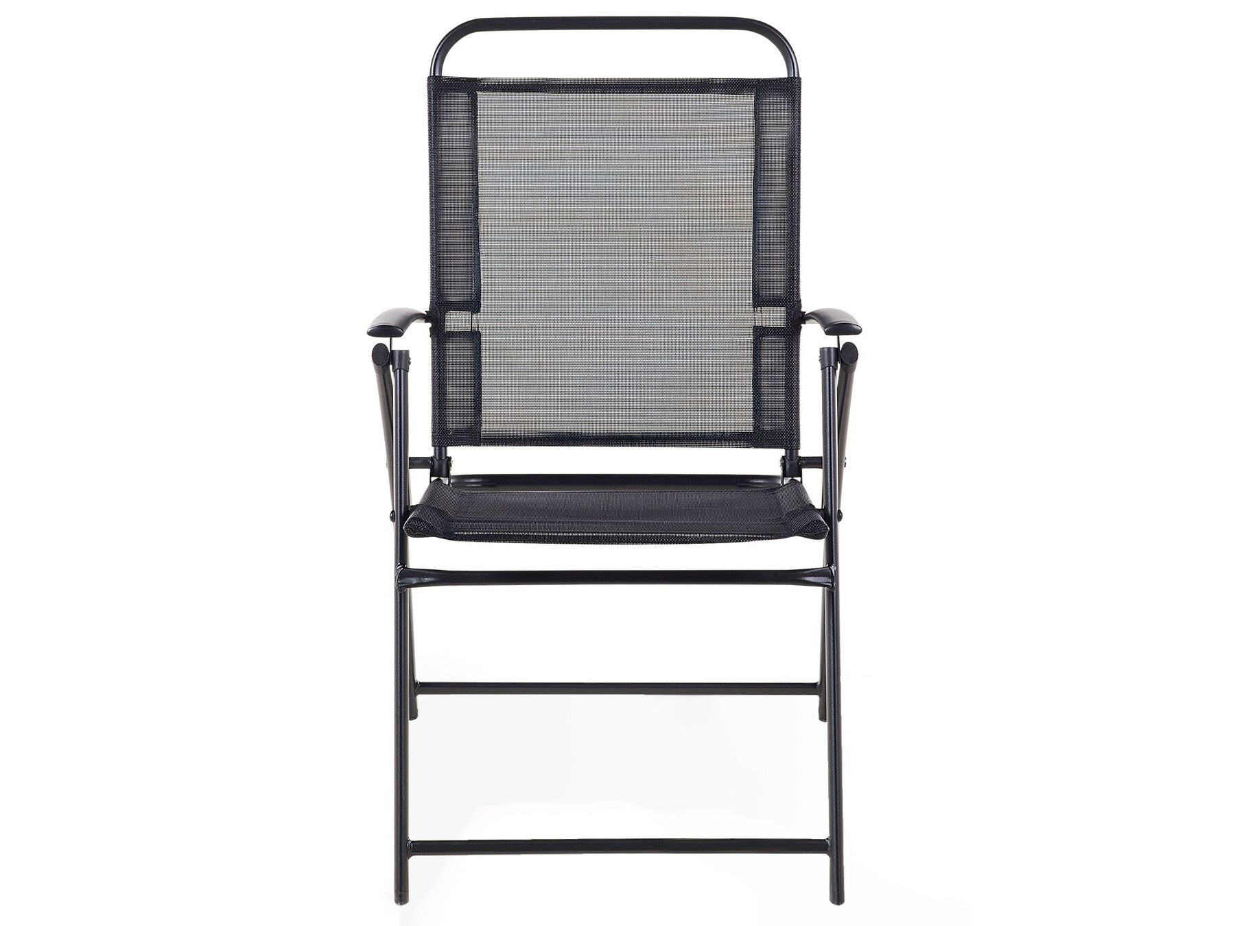 Garden Dining Set 6 Seater LIVO Metal Black