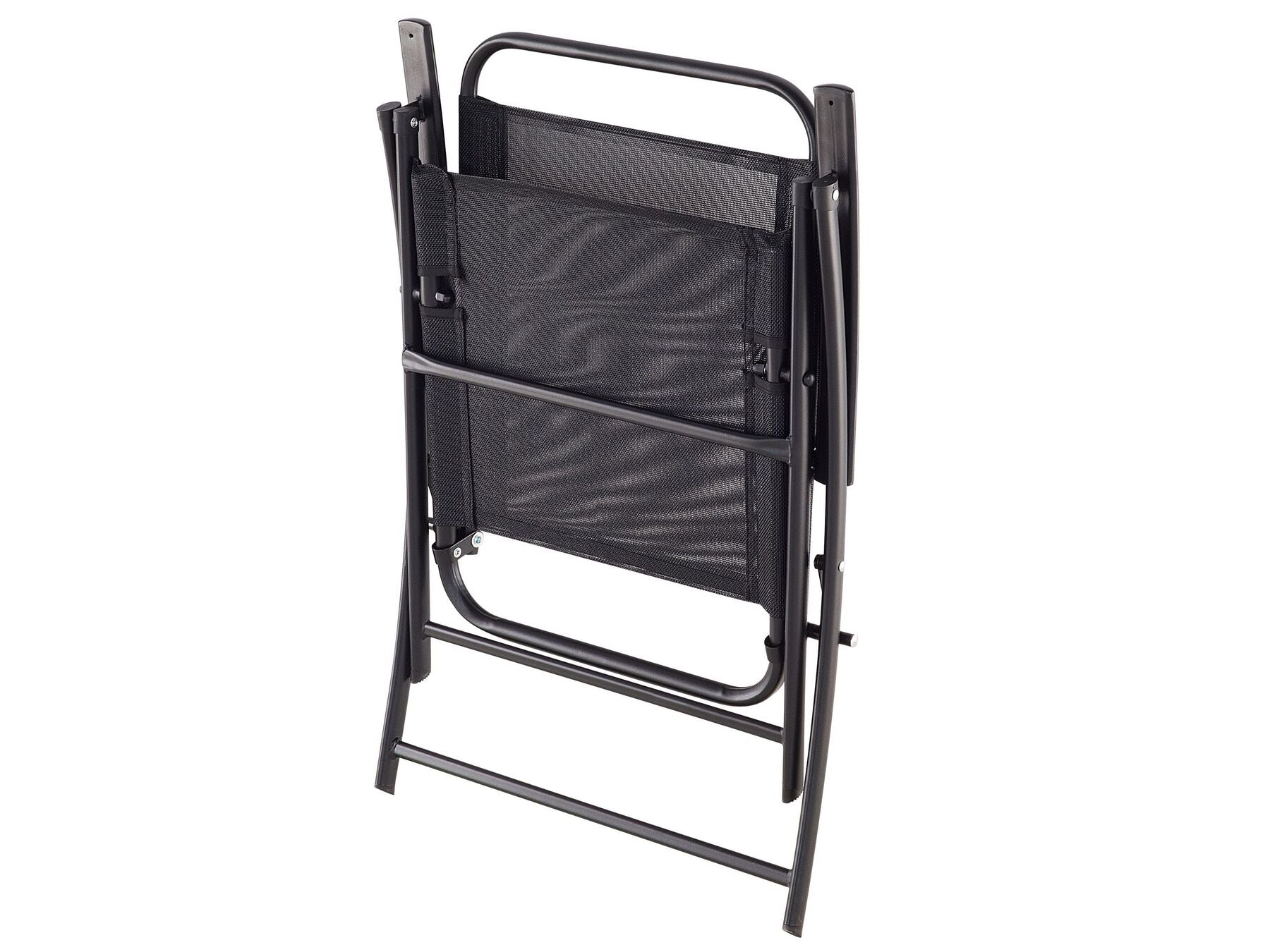 Garden Dining Set 6 Seater LIVO Metal Black