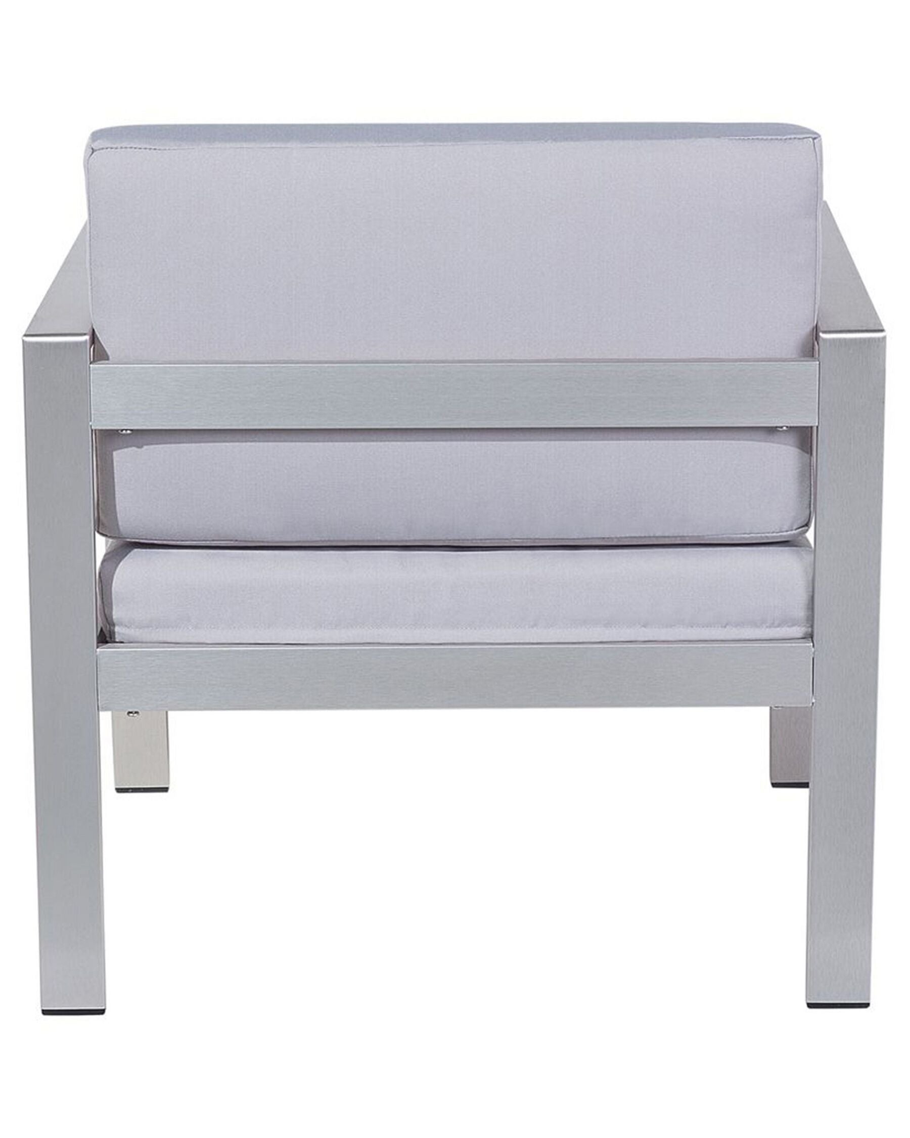 Garden Armchair SALERNO Metal Light Grey