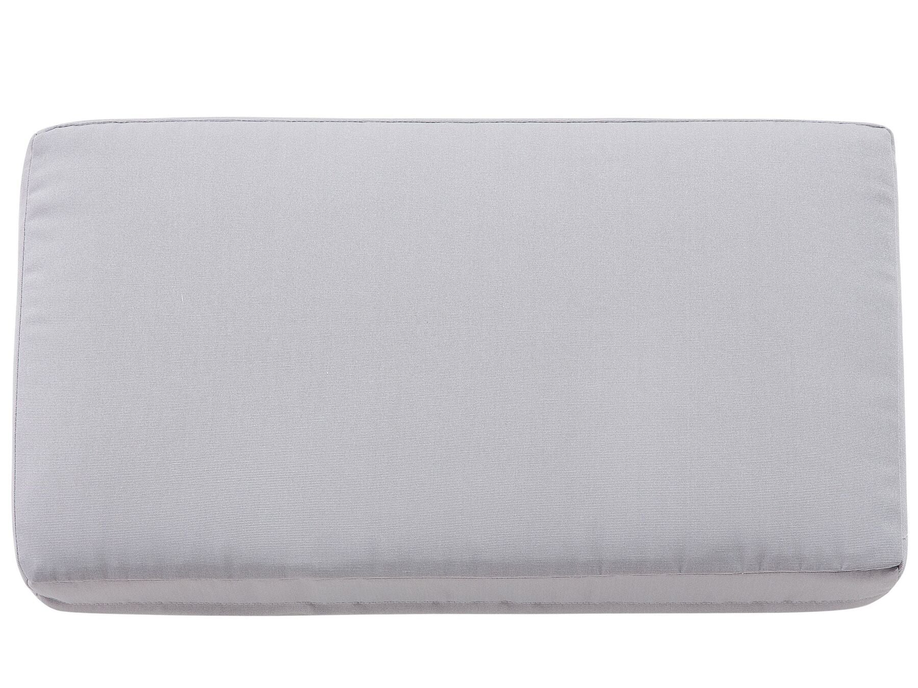 Garden Sofa 2 Seater SALERNO Metal Light Grey