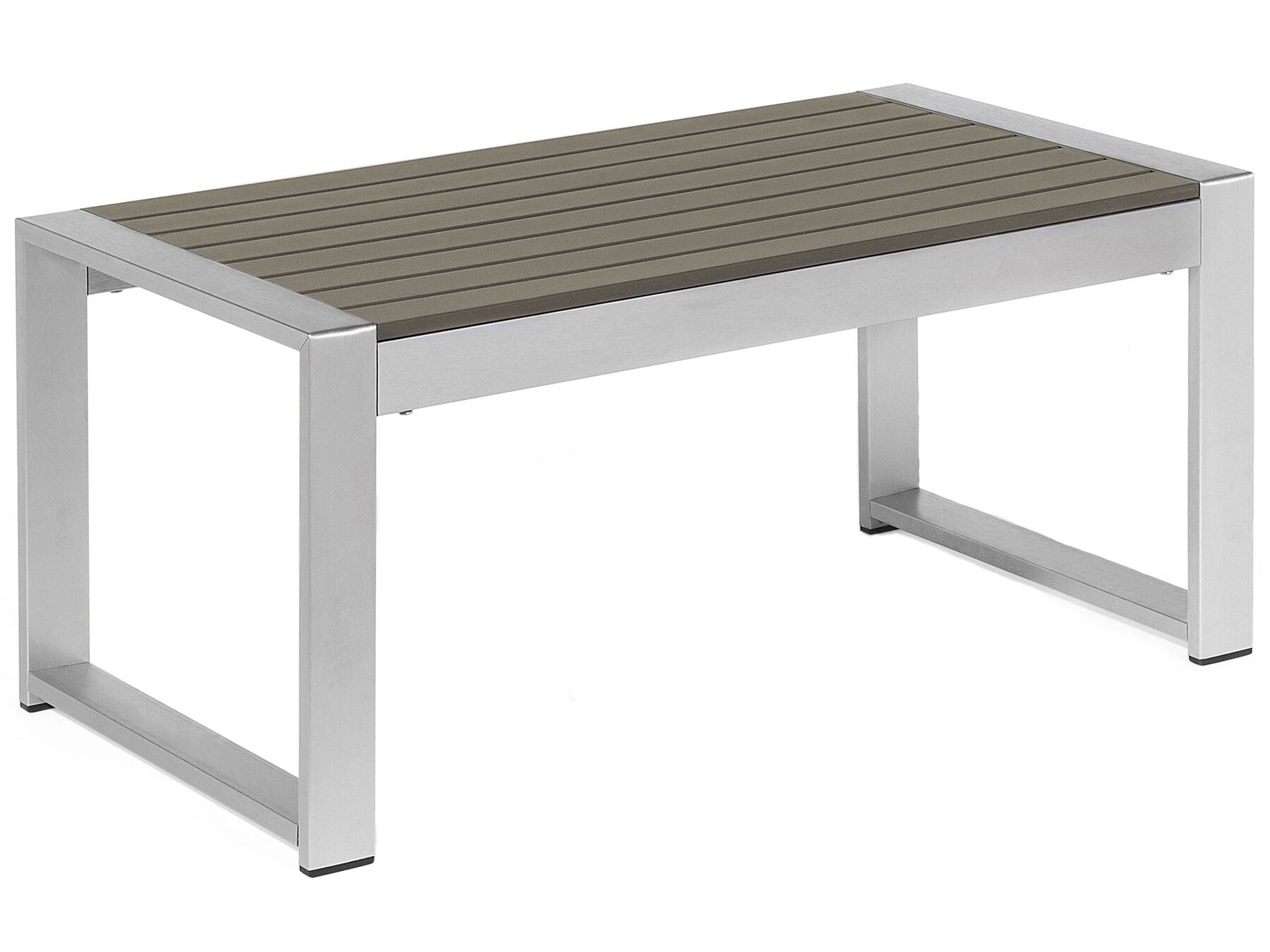 Garden Lounge Set with Table 4 Seater SALERNO Metal Dark Grey