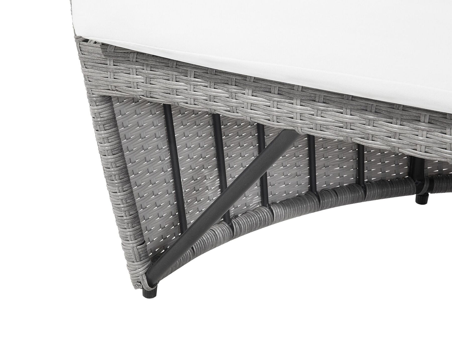 Garden Daybed Rattan Grey