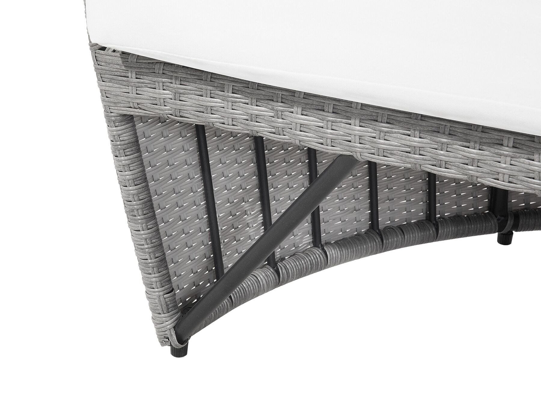 Garden Daybed Rattan Grey