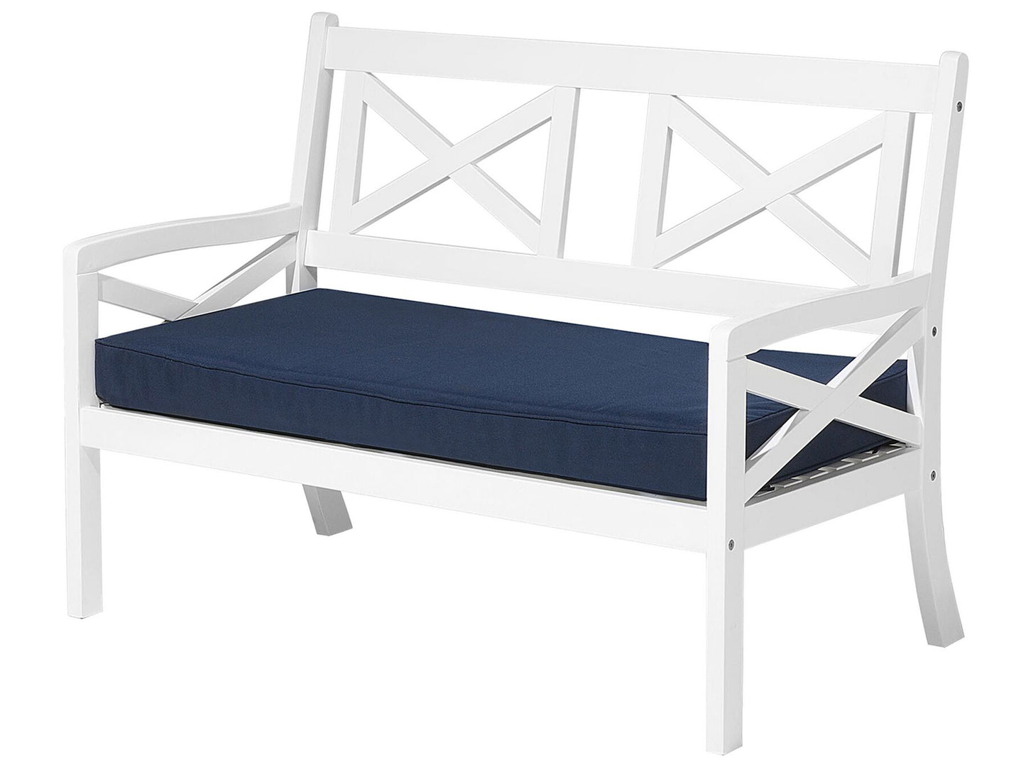 garden lounge set with table 4 seater baltic acacia wood dark blue
