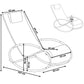Rocking Sun Lounger Grey CAMPO