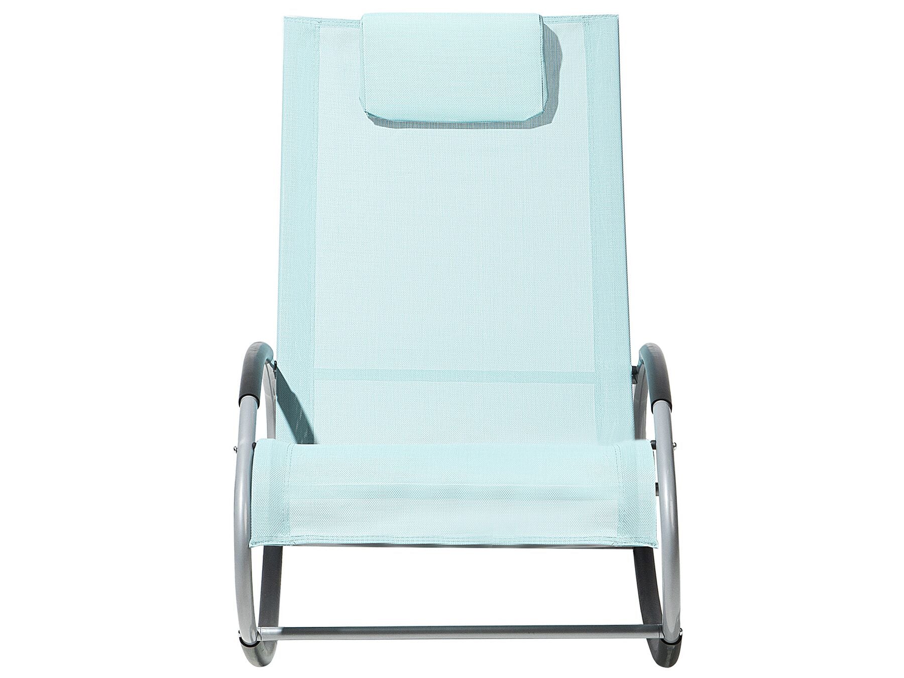Rocking Sun Lounger Light Blue CAMPO