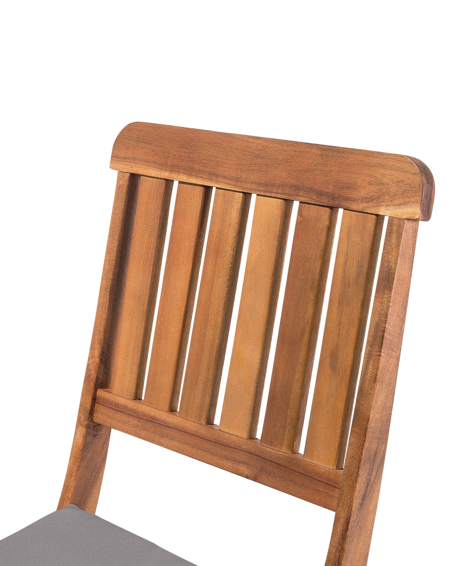 Set of 2 Garden Chairs with Cushions CENTO Acacia Wood Brown