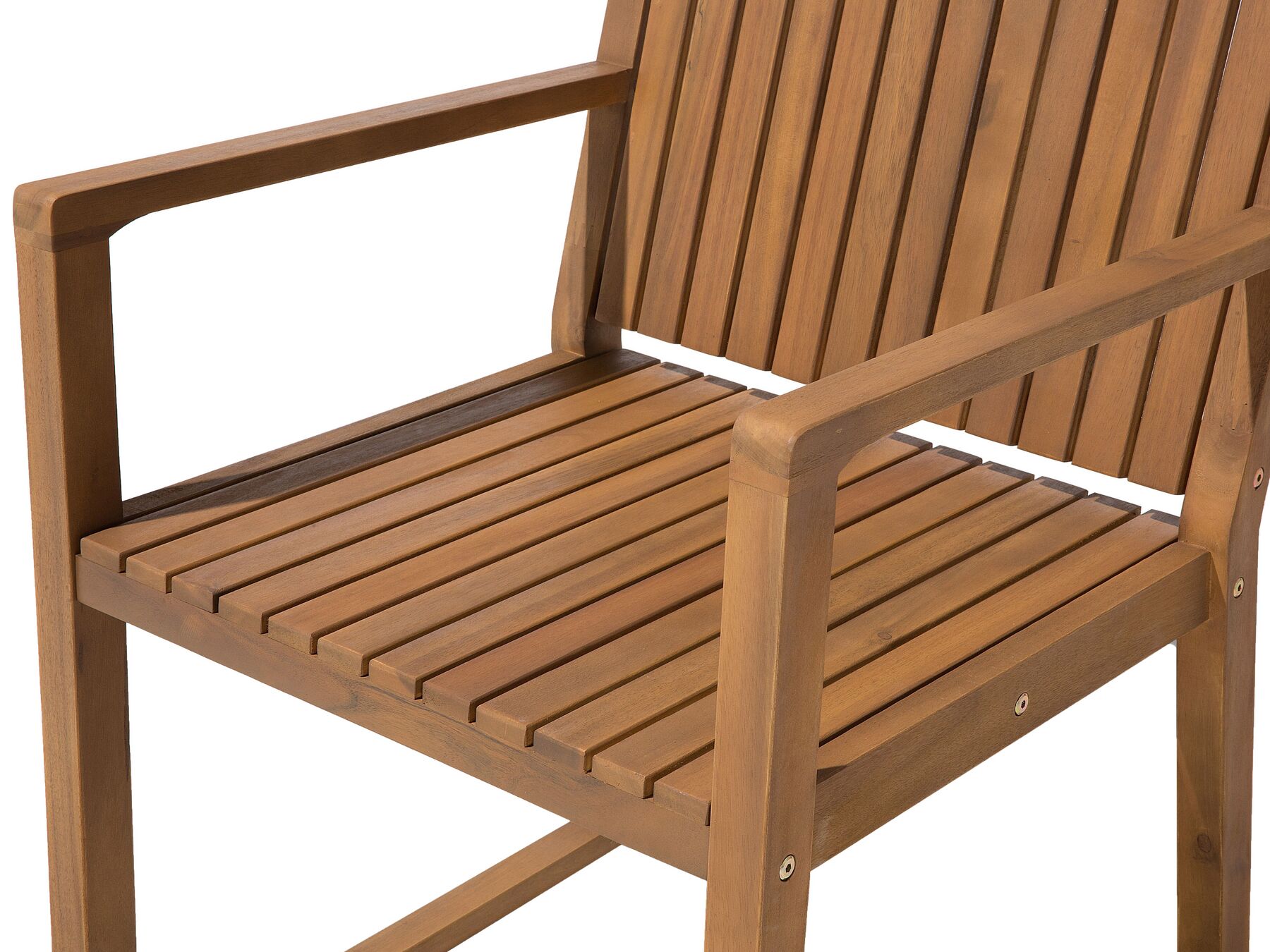 Garden Dining Set with Trolley 6 Seater SASSARI Acacia Wood Brown