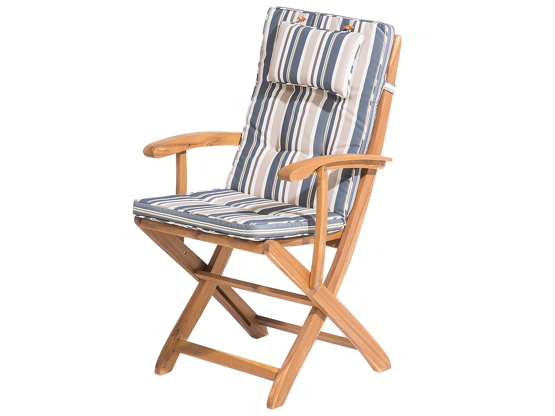 Garden Dining Set 8 Seater MAUI with Parasol Acacia Wood Multicolour