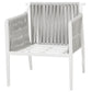 Garden Lounge Set with Table 4 Seater LATINA Metal Grey
