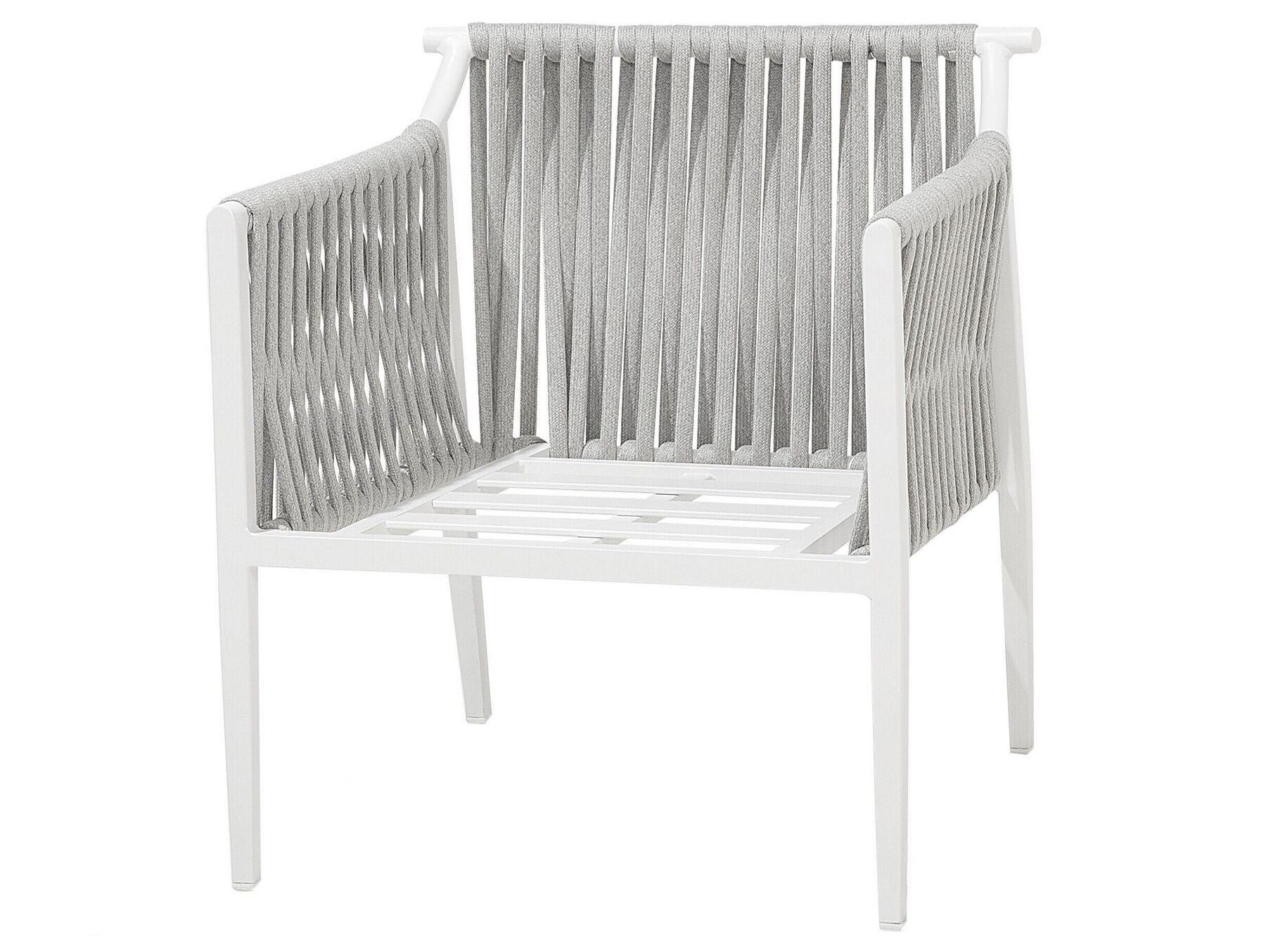 Garden Lounge Set with Table 4 Seater LATINA Metal Grey