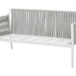 Garden Lounge Set with Table 4 Seater LATINA Metal Grey