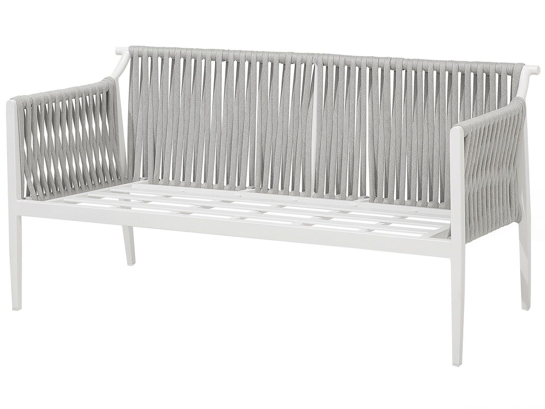 Garden Lounge Set with Table 4 Seater LATINA Metal Grey