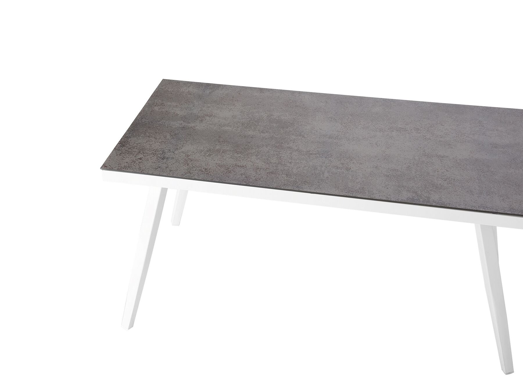 Garden Lounge Set with Table 4 Seater LATINA Metal Grey