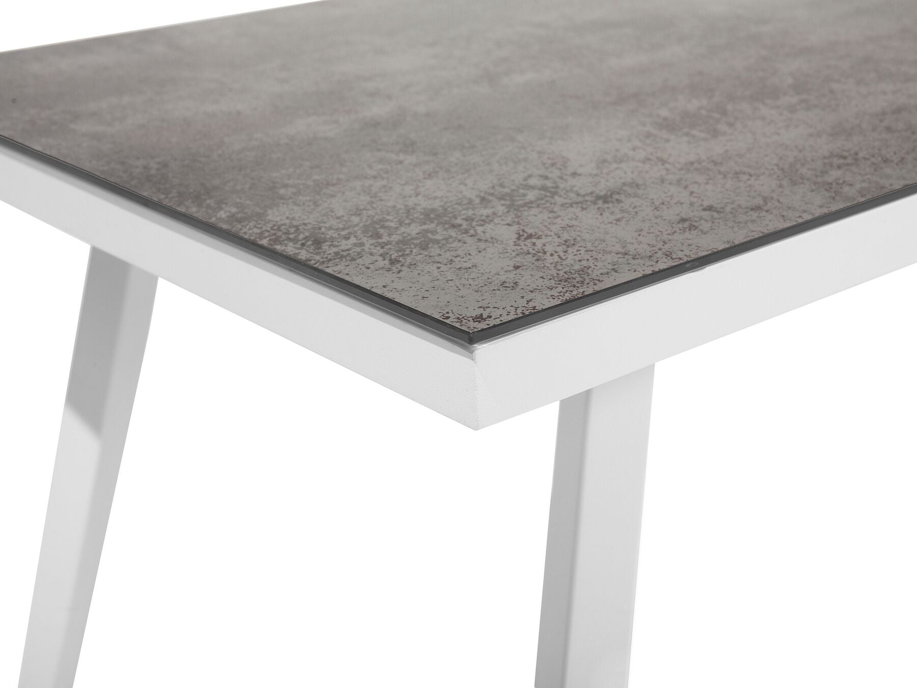 Garden Lounge Set with Table 4 Seater LATINA Metal Grey