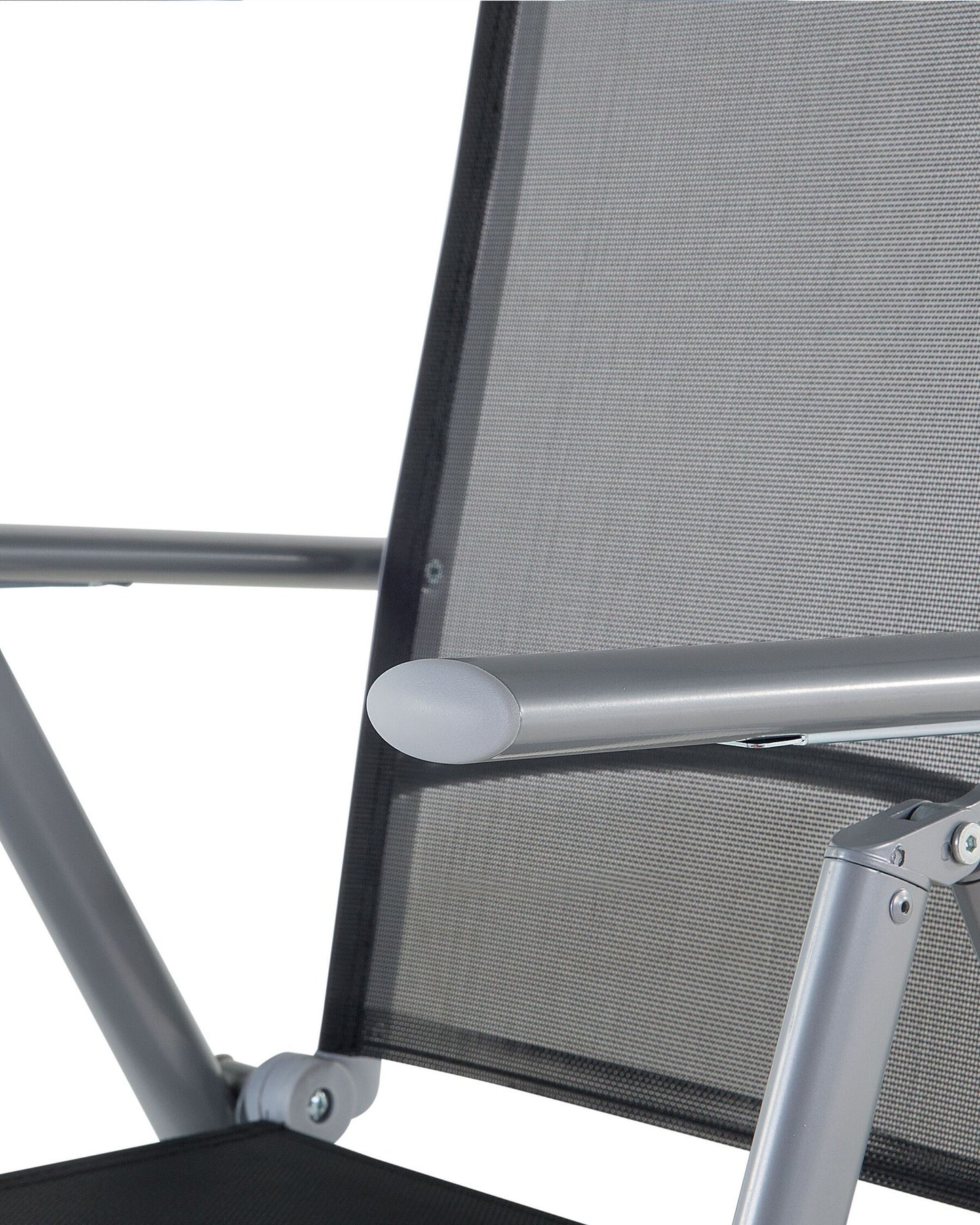 Set of 6 Garden Chairs CATANIA Metal Black
