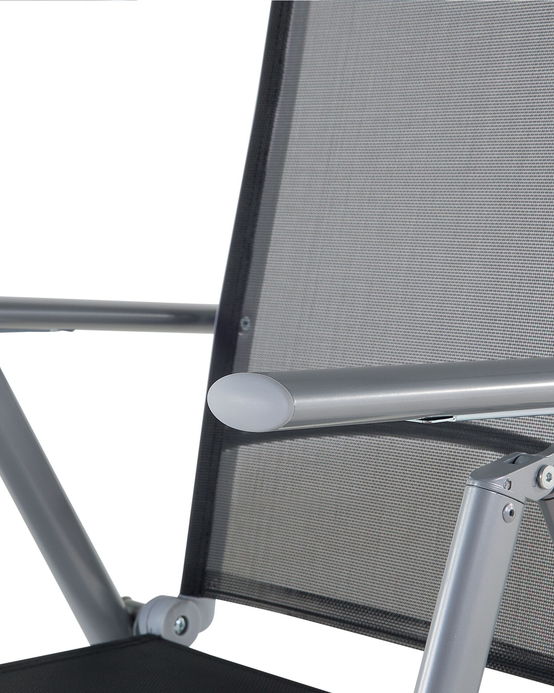 Set of 6 Garden Chairs CATANIA Metal Black
