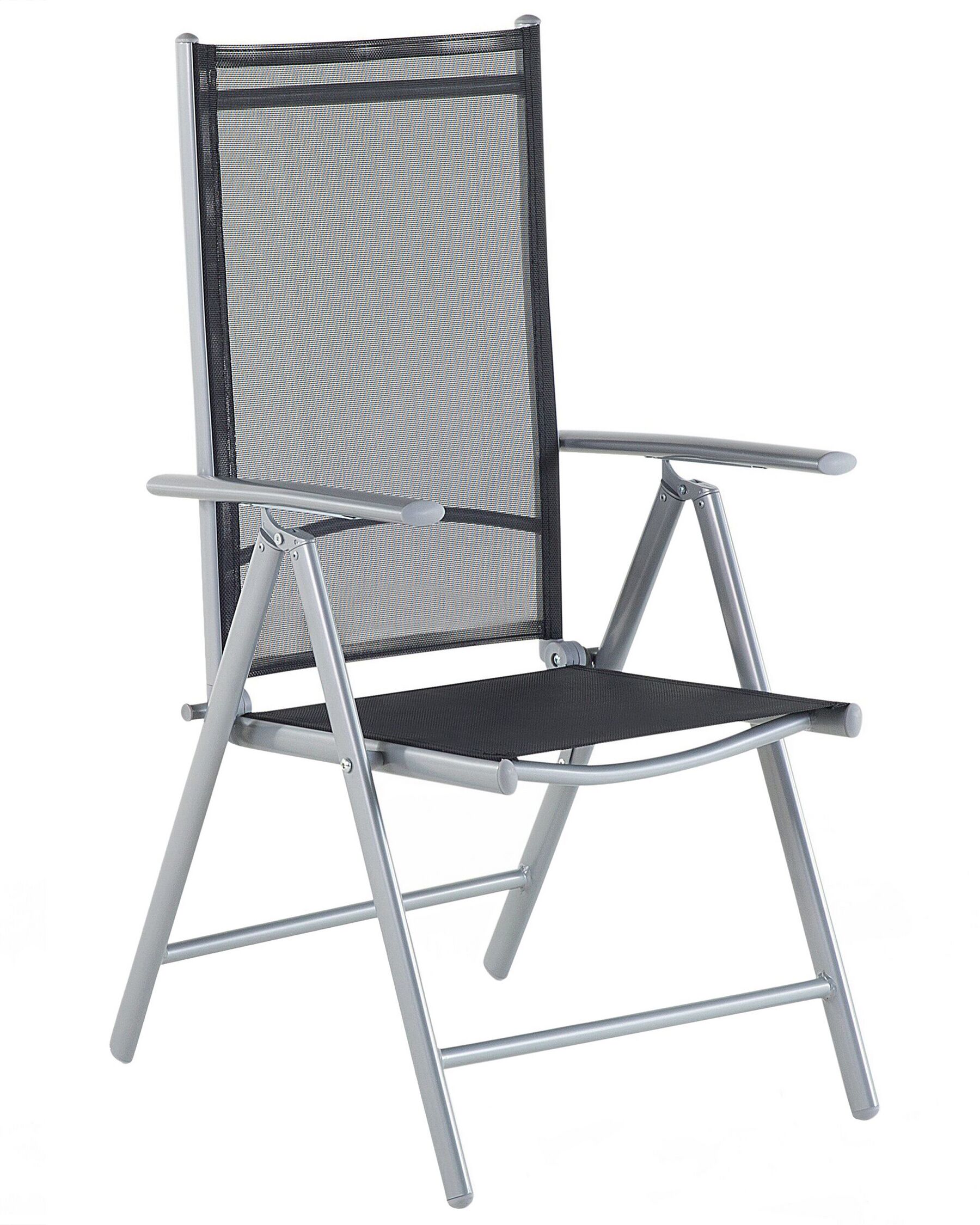Set of 6 Garden Chairs CATANIA Metal Black