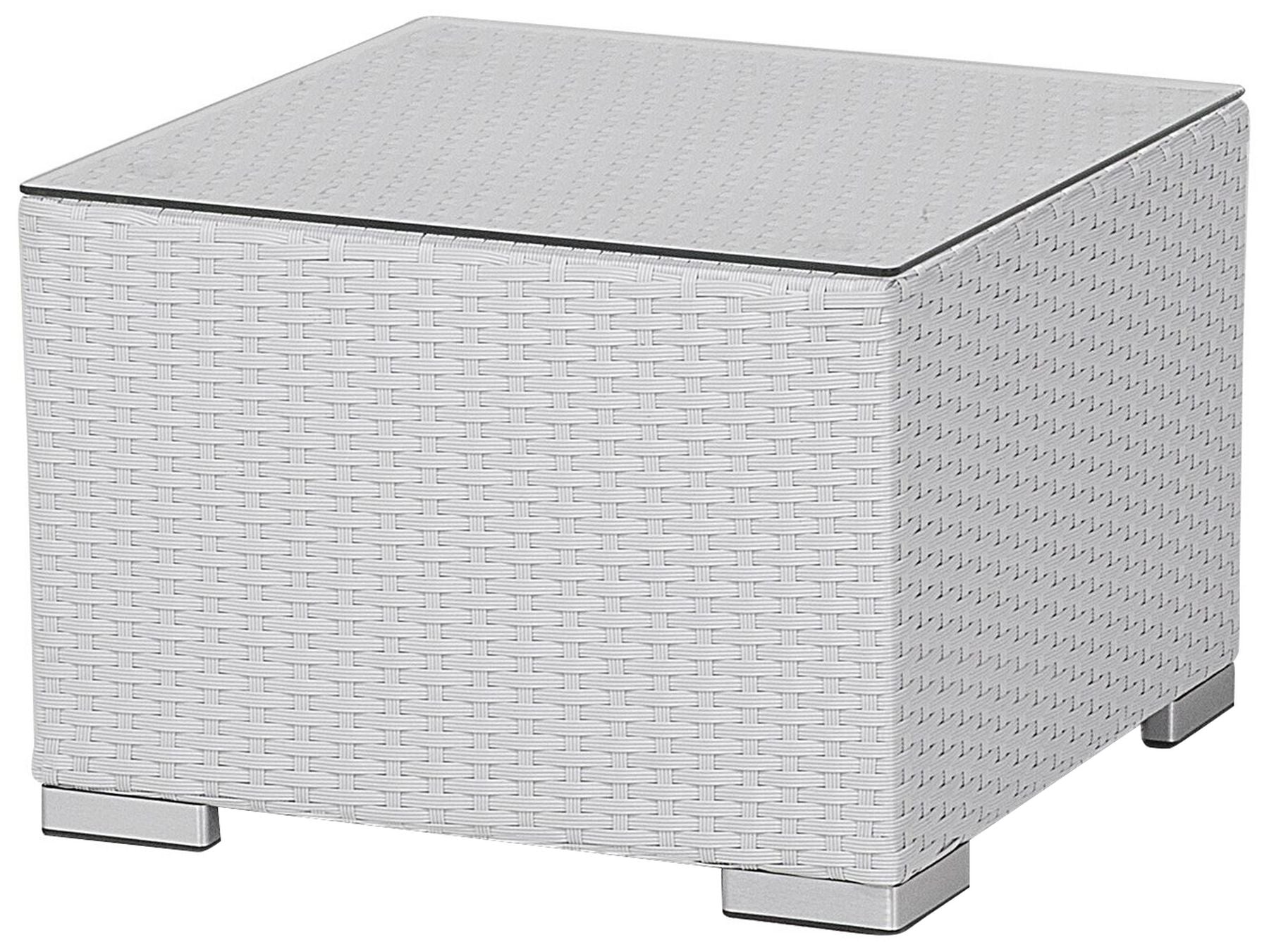 Garden Lounge Set with Table 8 Seater XXL Right Hand Modular PE Rattan White