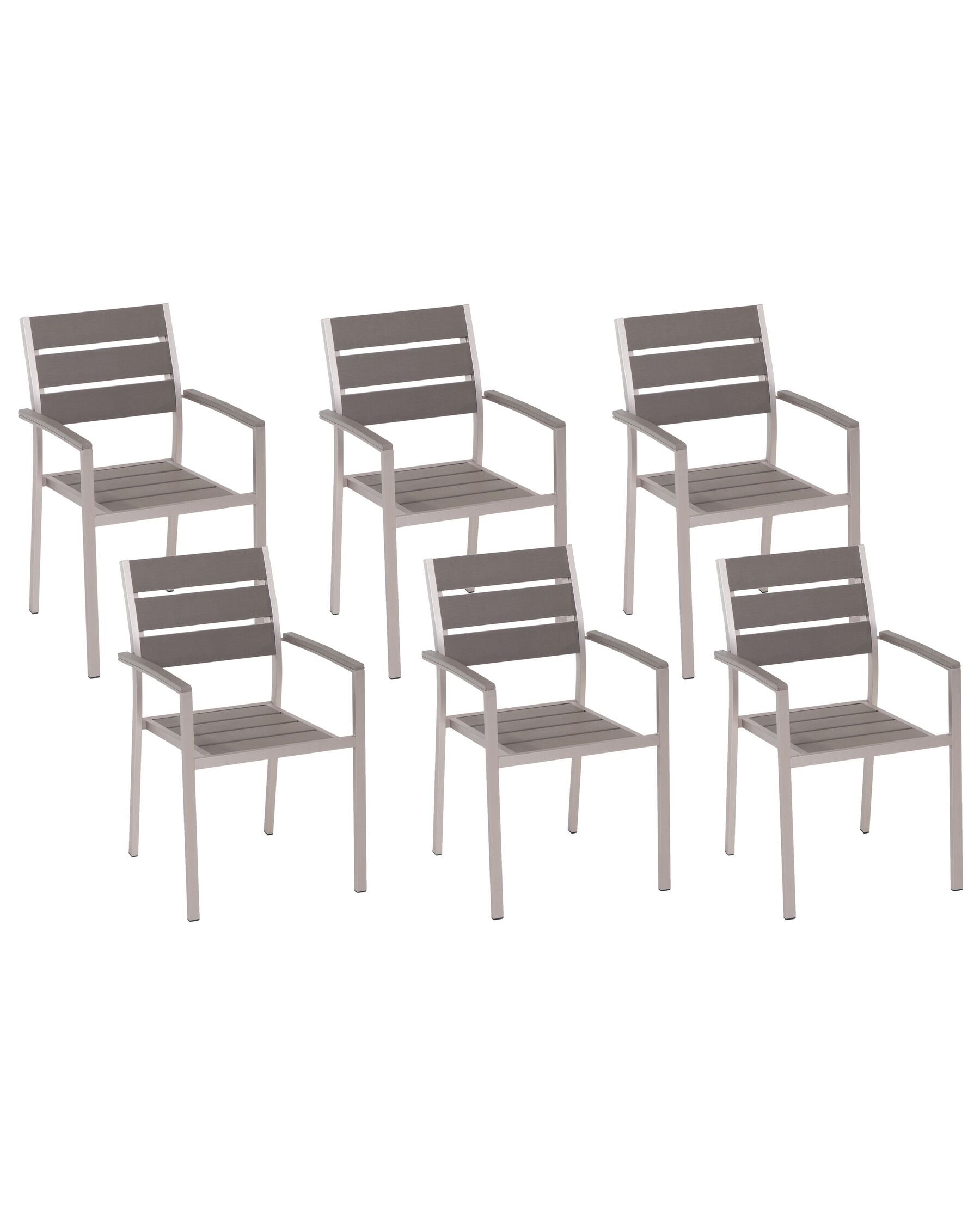 Garden Dining Set 6 Seater VERNIO Grey
