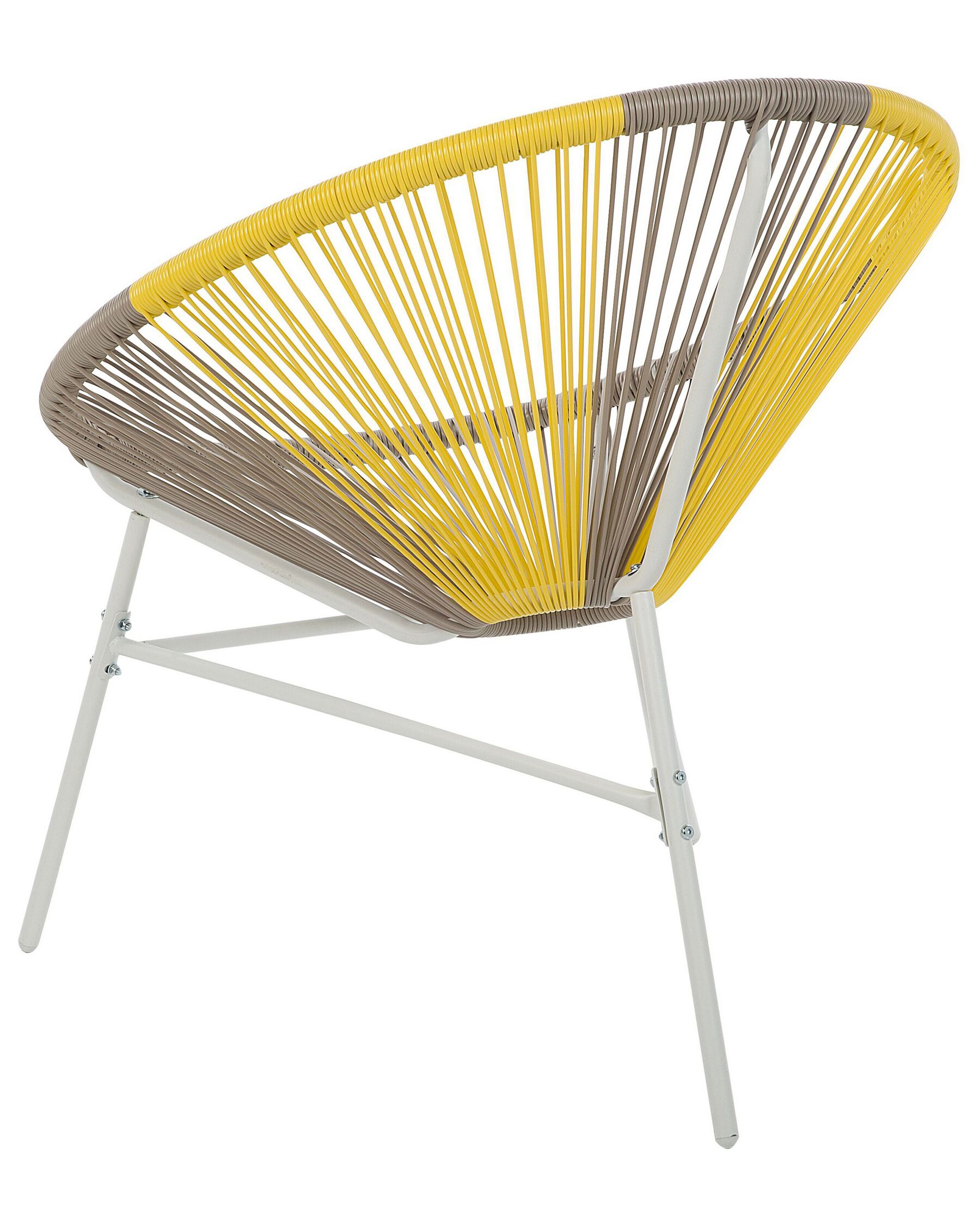 Set of 2 Garden Chairs Rattan Taupe