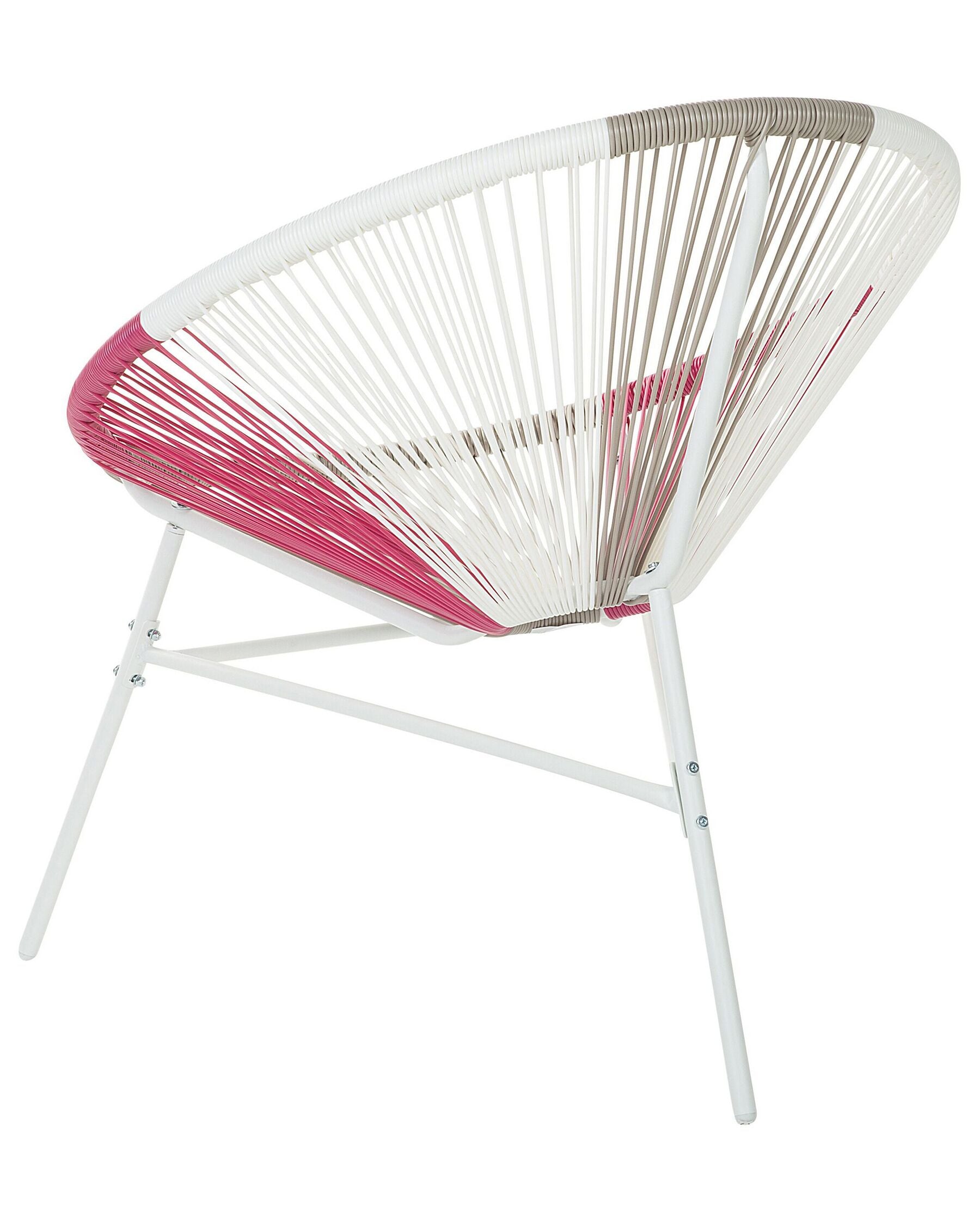 Garden Chair ACAPULCO PE Rattan Fuchsia Pink