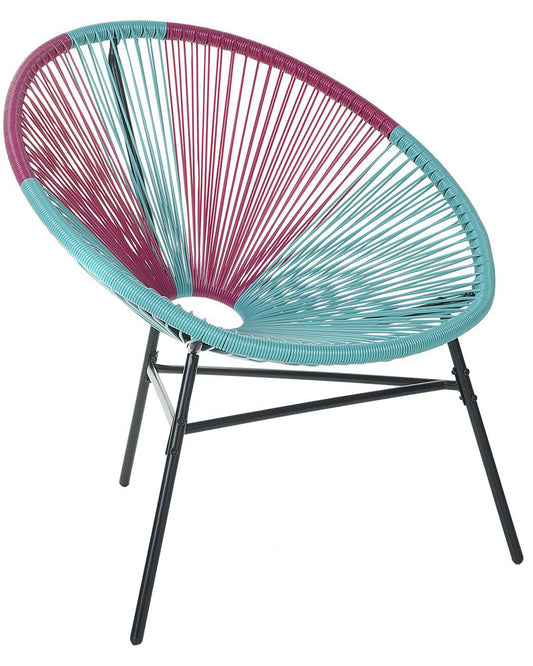 Garden Chair ACAPULCO PE Rattan Turquoise