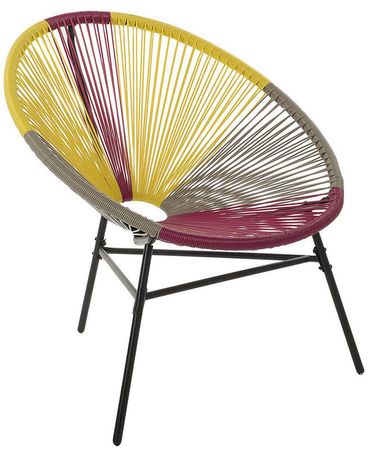 Garden Chair ACAPULCO PE Rattan Yellow