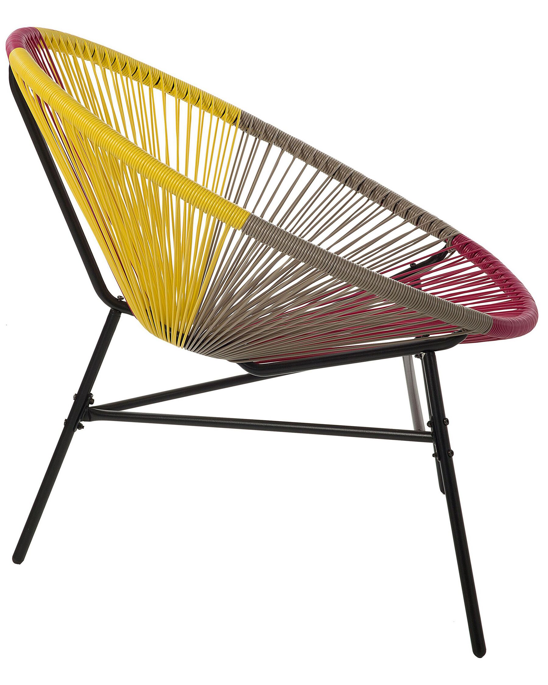 Garden Chair ACAPULCO PE Rattan Yellow