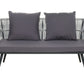 Garden Lounge Set with Table 4 Seater RAGUSA PE Rattan Grey