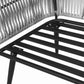 Garden Lounge Set with Table 4 Seater RAGUSA PE Rattan Grey