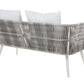 Garden Lounge Set with Table 4 Seater RAGUSA PE Rattan Off-White