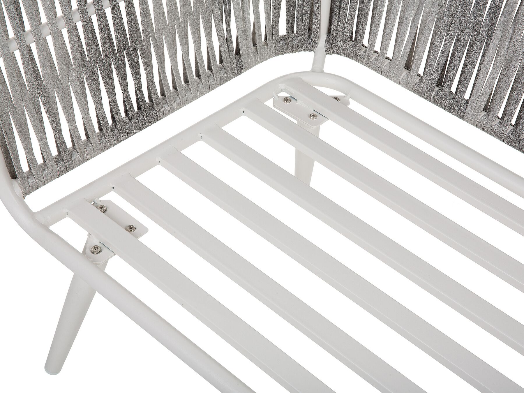 Garden Lounge Set with Table 4 Seater RAGUSA PE Rattan Off-White